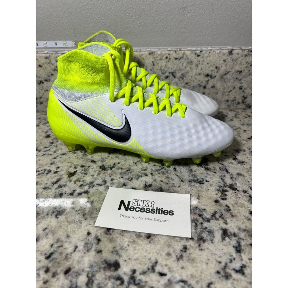 NEW Nike Youth Magista Obra 2 II FG Soccer Cleats White Volt 844410-109 Size Wom